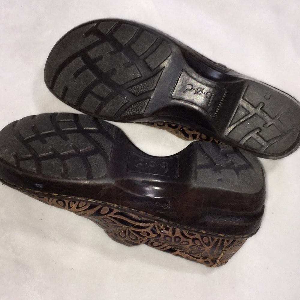 b.o.c clogs leather upper brown sz 7 - Picture 4 of 7